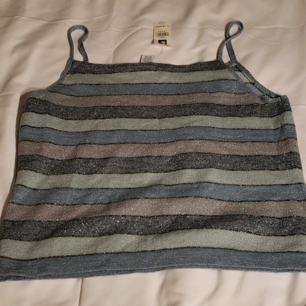 Women's strippes tank top- L - Picture 4 of 4